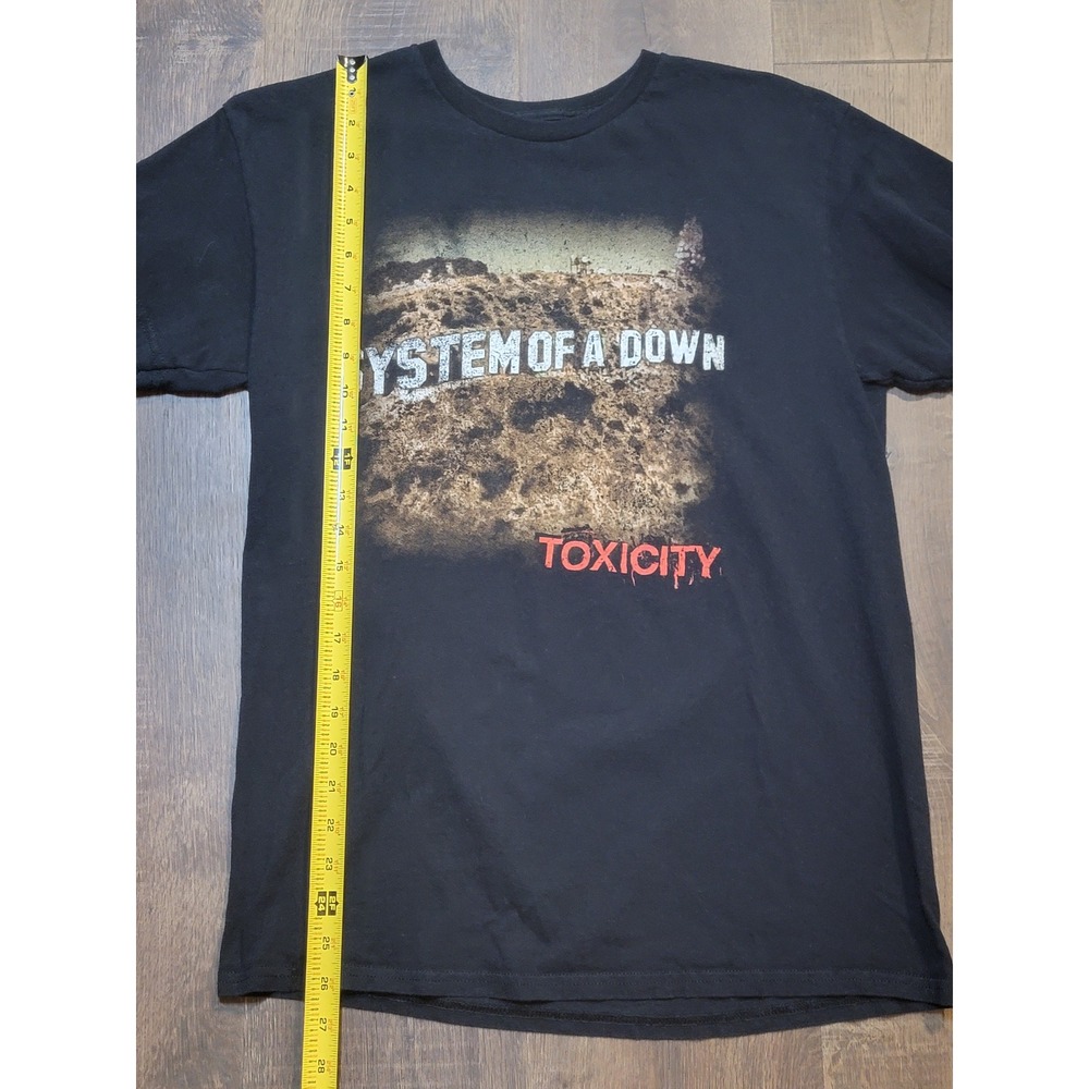 System of a Down Toxicity Band T-Shirt Black‎ Graphic Print Medium